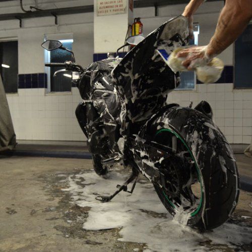 limpieza de motos